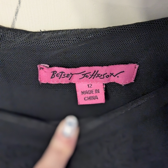 Betsey Johnson Little Black Dress Size 10 - Picture 2 of 4